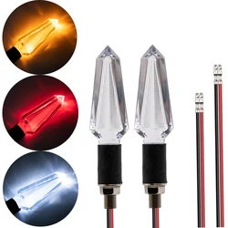 1Pair Motorcycle Turn Signal Light Clear Lamp Body 12V Turning Indicator Super Bright Indicator Light For Motorcycle ATV Scooter