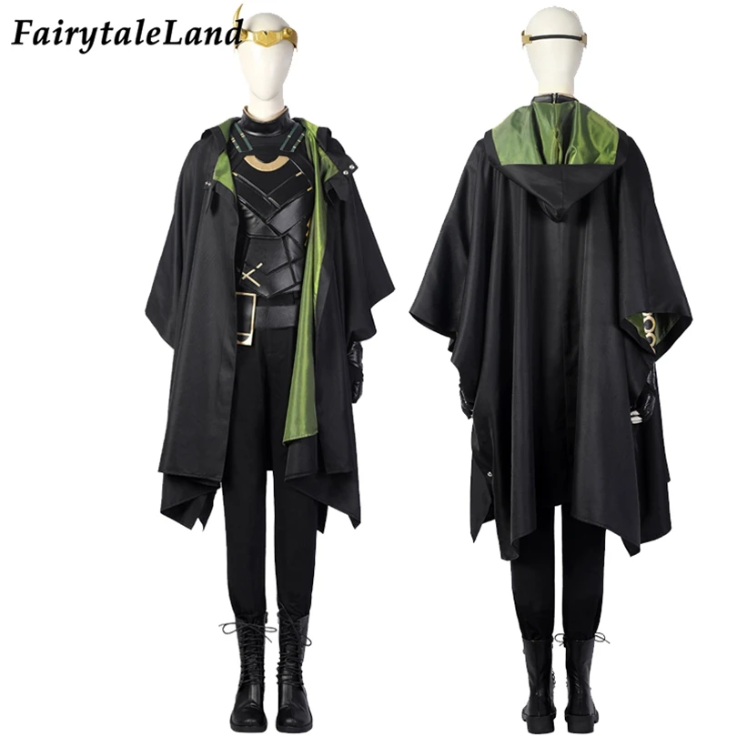 

Newest Halloween Lady Loki Cosplay Costume Season One Sylvie Outfit Adult Superheroine The Variant Battle Suit