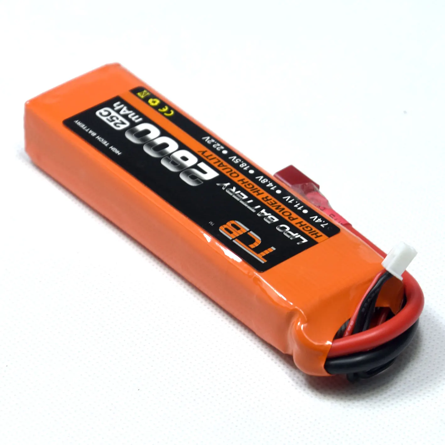 

2600mAh 25C 2S 7.4V LiPO Battery T plug for RC Model Plane Glider FPV Drone Helicopter