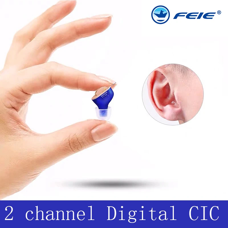 2023 New Digital Non-Programmable CIC Hearing AIDS, Deaf Hearing AIDS For The Elderly And Young, Non-Rechargeable Hearing AIDS