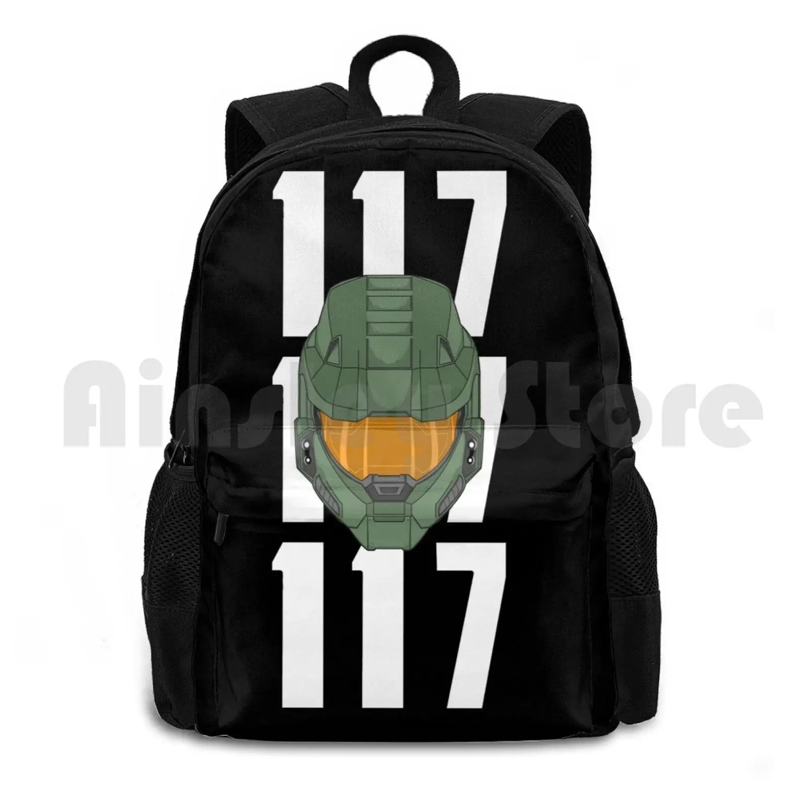 Infinite-Chief 117 Outdoor Hiking Backpack Riding Climbing Sports Bag Master Chief John 117 117 Infinite Gaming One