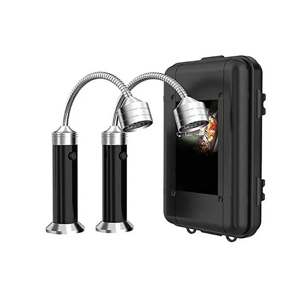 Grill Light 2 Pack outdoor Grill Lights BBQ Light con luci a LED luminose Base magnetica e collo d'oca flessibile Great BBQ Ac