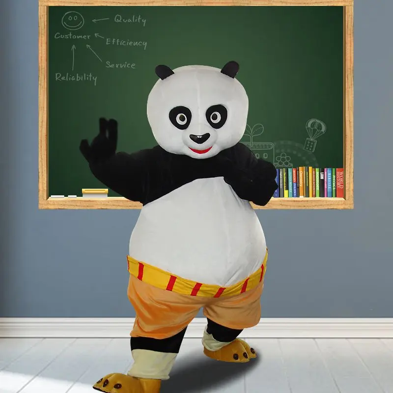 [TML] Cosplay cut Panda Bear Mascot Costume personaggio dei cartoni animati costume pubblicità Costume festa Costume carnevale animale