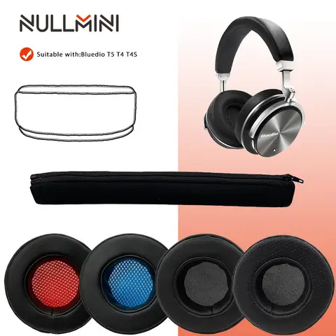 NullMini Replacement Thicken Earpads for Bluedio T5 T4 T4S Earphone Sleeve Headset