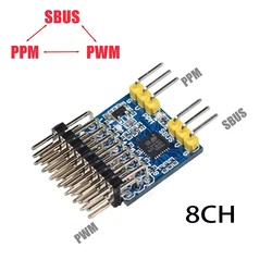 8CH PWM PPM SBUS Signal Conversion Adapter Module Converter input voltage 3.3-20V For RC Airpanle Drone Part