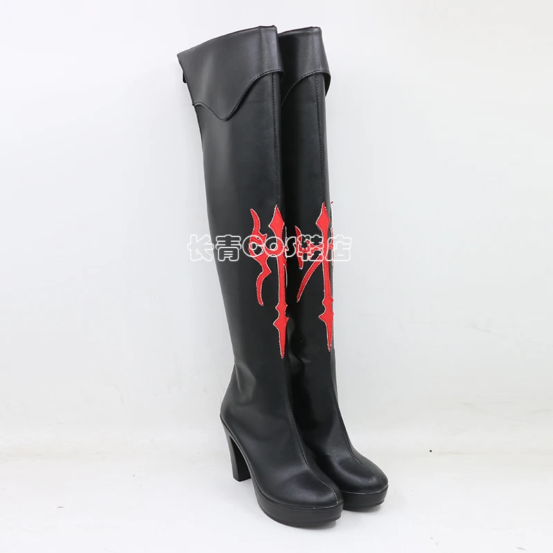 Final Fantasy XIV FF14 Stormblood Guren no Riberet Red Mage Red Sorcerer Akamadoshi Game Cosplay Shoes Boots C006