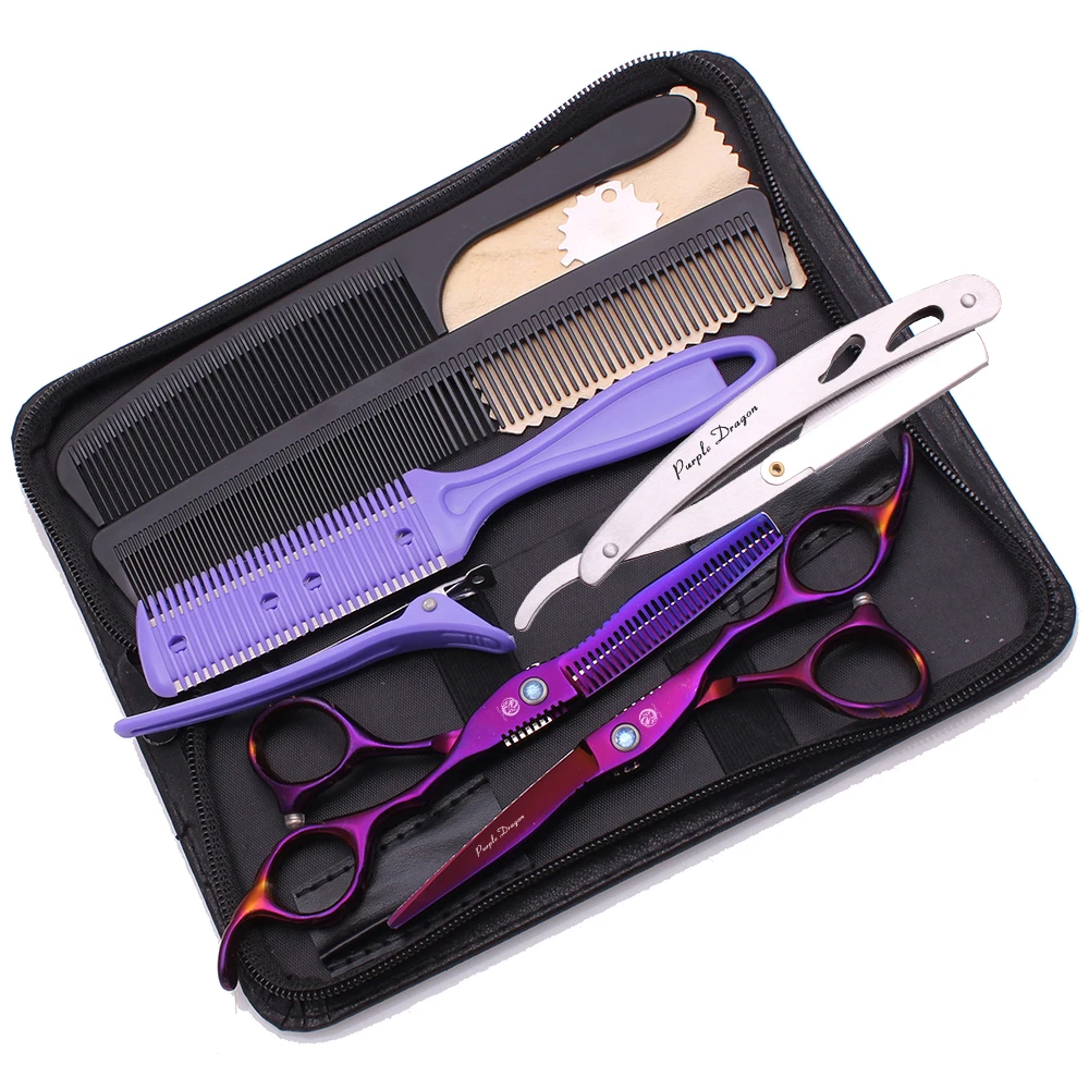 

Professional 6 inch Hair scissors Barber scissors Hairdressing scissors Straight Thinning Hair Cutting shear