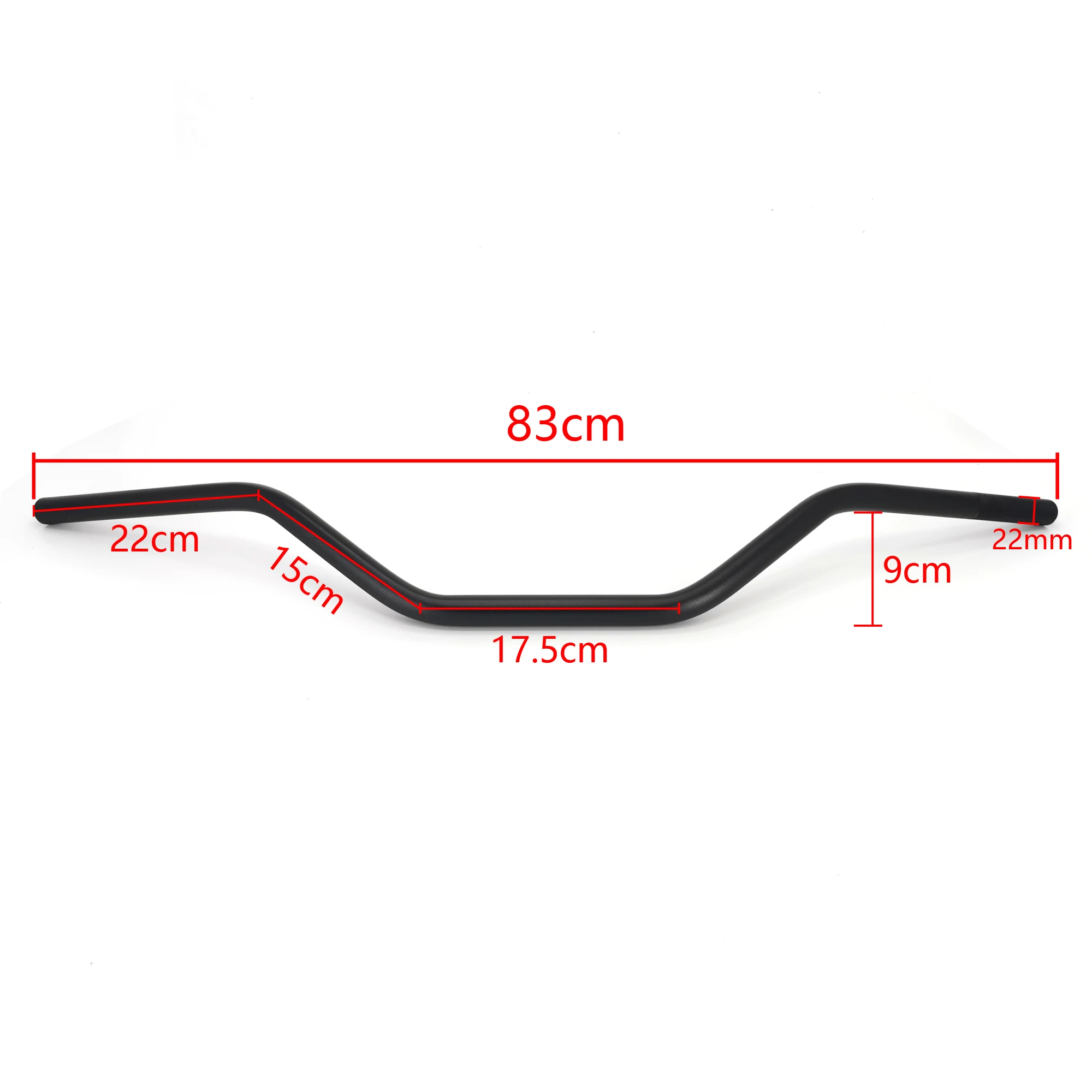 Motorcycle Handlebar 22mm 7/8\'\' CNC Aluminum Alloy Anti-Rust Vintage Motorbike Handle Bars Cafe Racer Scrambler Steering Wheel