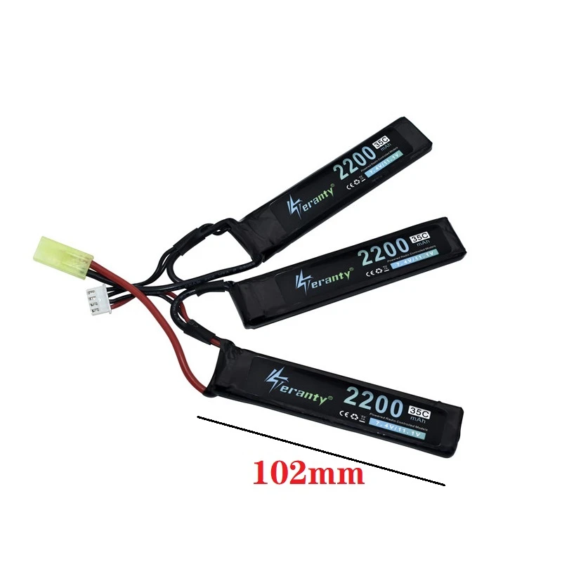 TERANTY Water Gun 1PCS Lipo Battery 3S 11.1V 2200mAh 35C 452096 for AKKU Mini Airsoft BB Air Pistol Electric Toys RC Parts