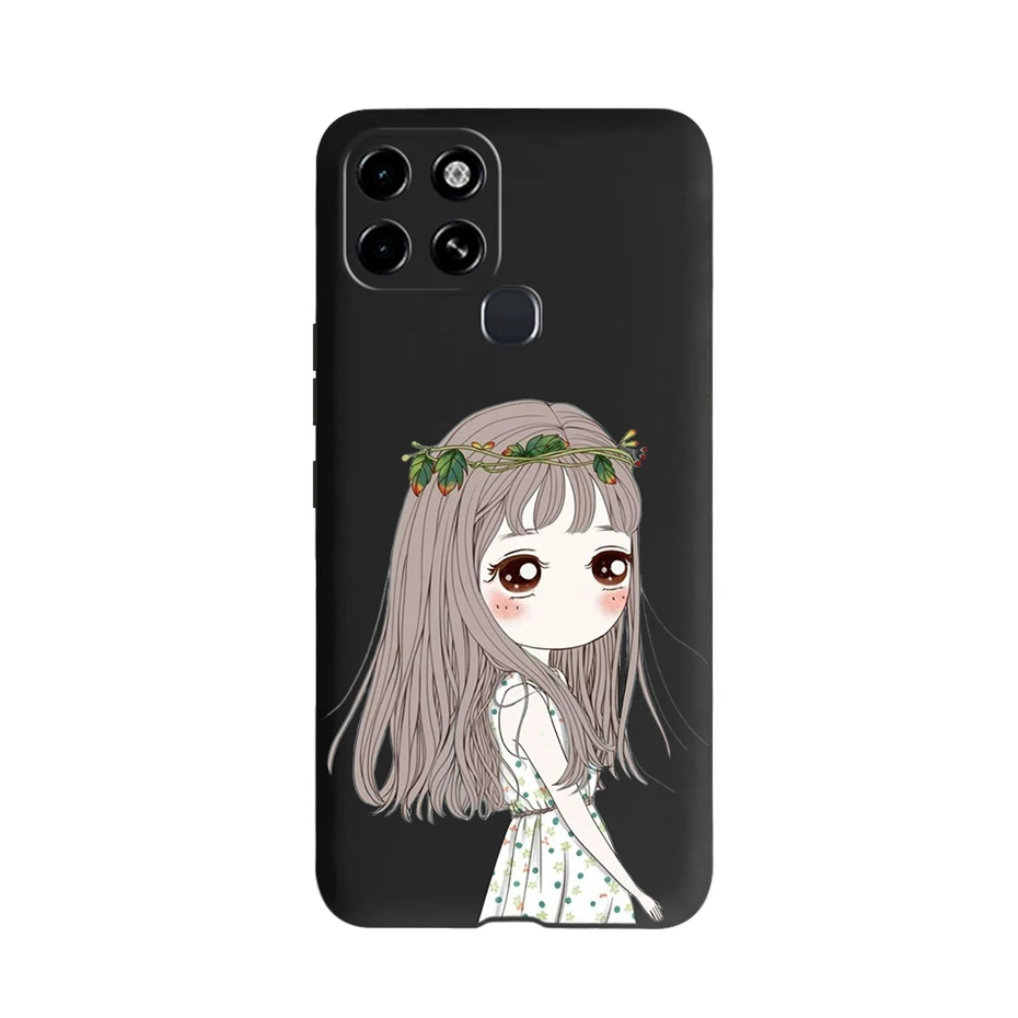 For Infinix Smart 6 Case Silicone Black Soft Protective Shell Funda For INFINIX Smart6 Smart 6 Phone Case 6.6\
