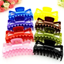 1PCS  Women Hair Clip  Hairpins Candy colors Women Hair Crab Hair Claws Women Make UP Washing Tool Hair Accessories  113mm *60mm