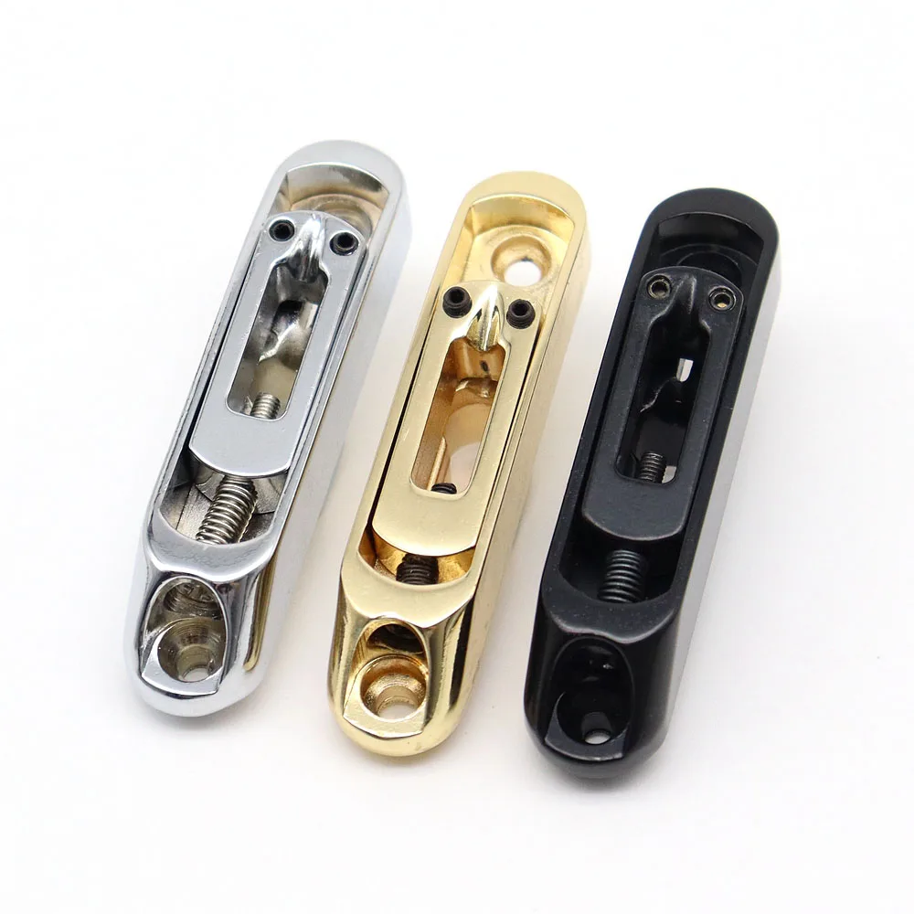 5 Pcs Guitar Bridge Sadlles Single Individual Bridge Saddles Tailpiece  Set for 5 String Electric Guitar Bass Parts