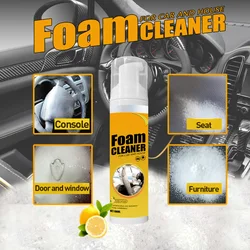 Multi-purpose Foam Cleaner Spray Car Interior Cleaner Anti-Aging Protection Car Interior Home Cleaning Foam Spray Lemon Scented