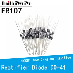 100PCS/LOT FR107 R107 107 1A 1000V DO41High Quality Rectifier Diode D-41 DIP New Original
