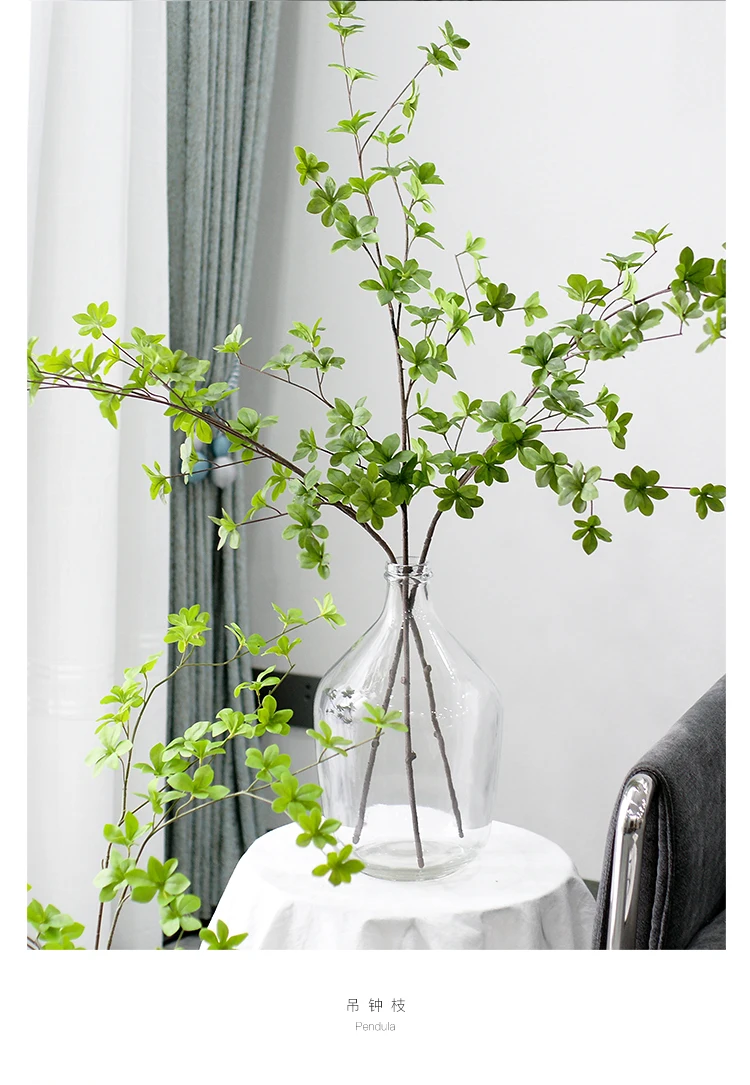 Artificial  Green Leaves Branch Real Touch  Enkianthus Perulatus Home Decoration New Green Plant Decor Andromeda  INS