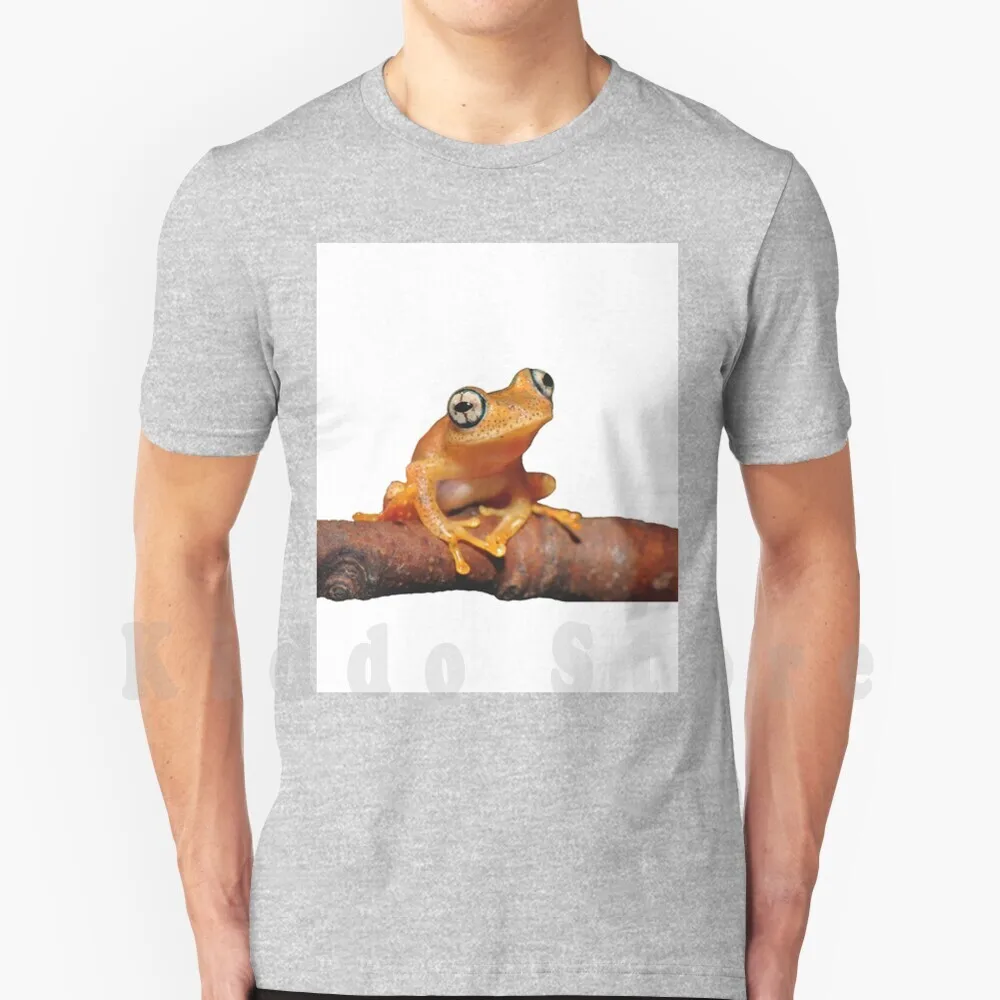 Bright-Eyed Frog T Shirt Cotton Men DIY Print Cool Tee Amphibian Animal Nature Cute Wildlife Animals Herps Sciart Rainforest