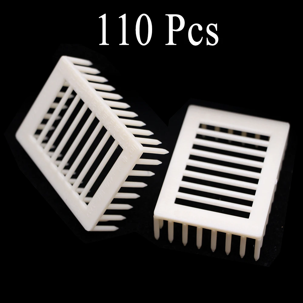 

110PCS Wholesale Beekeeping Queen Needle Type Imprison Bee Tool Cage Plastic Catcher Supplies Isolation Apiculture Equipment