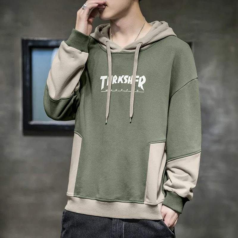 

New Spring Autumn Man Hoodies Thicken Hooded Cozy Sporty Multicolor Handsome Outdoor Simple All-match Fashion Casual Sweatshirts