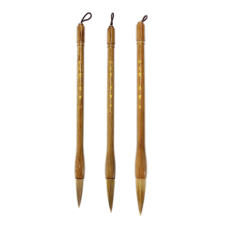 

Кисть для каллиграфии из волчьей шерсти, обычный набор кистей для письма, китайский пейзаж, кисть для рисования, 3 шт., Tinta, Китай