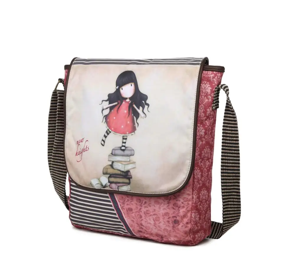 Cartoon little girl messenger bag school bag shoulder bag