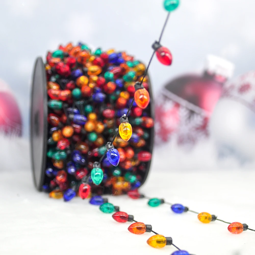 5M HEIßER Weihnachten Baum Dekoration Farbe Birne Girlande Hängenden Licht String DIY Hochzeit Party Weihnachten Home Neue Jahr Dekoration navidad – Detail 4
