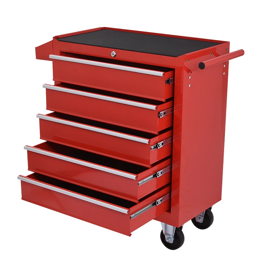 DA-25 5 Drawer Storage Tool Box Trolley Workshop Hardware Mobile Multi-Functional Auto Car Repair Maintenance Toolkit Cabinet