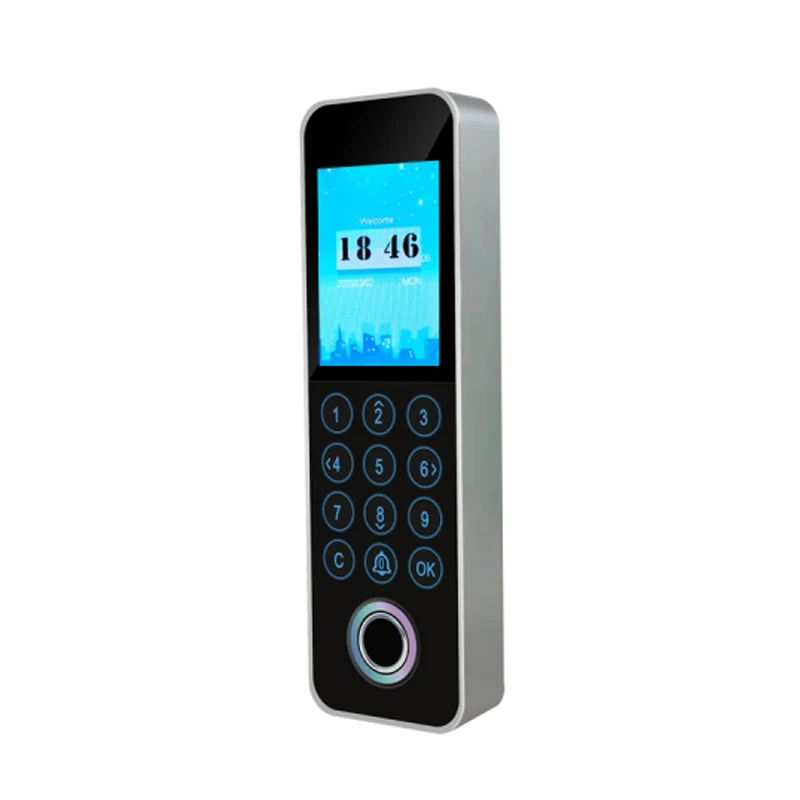 Metallic TCP/IP Capacitive Fingerprint Sensor Network Access Control System Biometric Fingerprint RFID Card Door Access Control