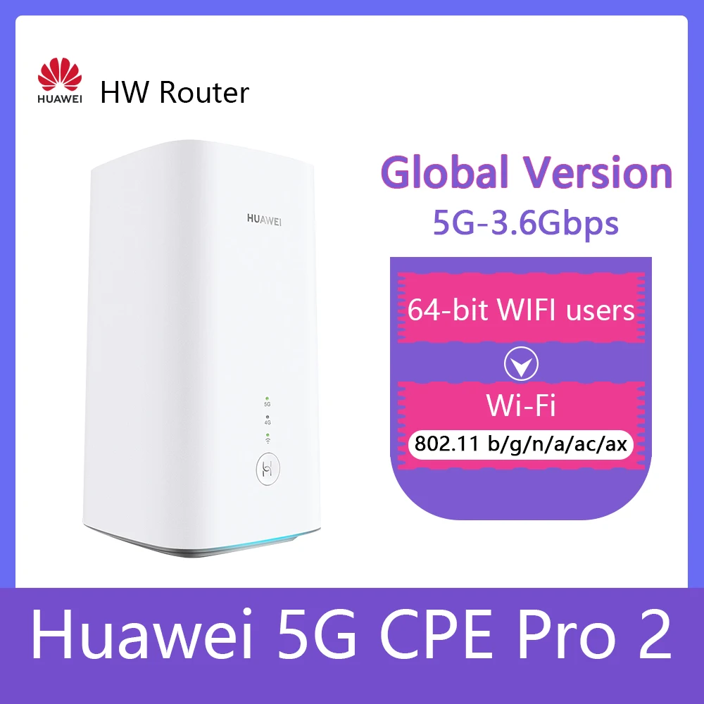 

New Super Fas Huawei 5G CPE PRO 2 H122-373 t 5G LTE Wireless WiFi Router 5G WIFI 6 Plus