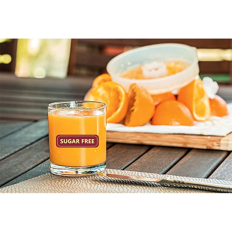 2x0.5 Inch Adhesive Sugar Free Labels Food Allergies Warning Label Stickers For Package Jar Bottle Rotation Labels On Medical