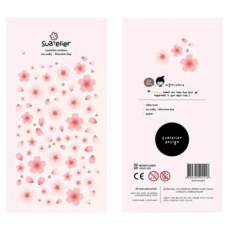 1PC Sonia Daily Series Cute Cartoon Decorative Stickers Transparent PVC Scrapbooking Stickers Korean Gift Stationery