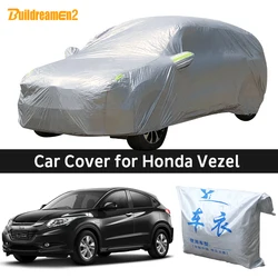 For Honda Vezel Car Cover Outdoor Indoor Anti-UV Sun Shield Rain Snow Frost Dust Protection SUV Cover Windproof