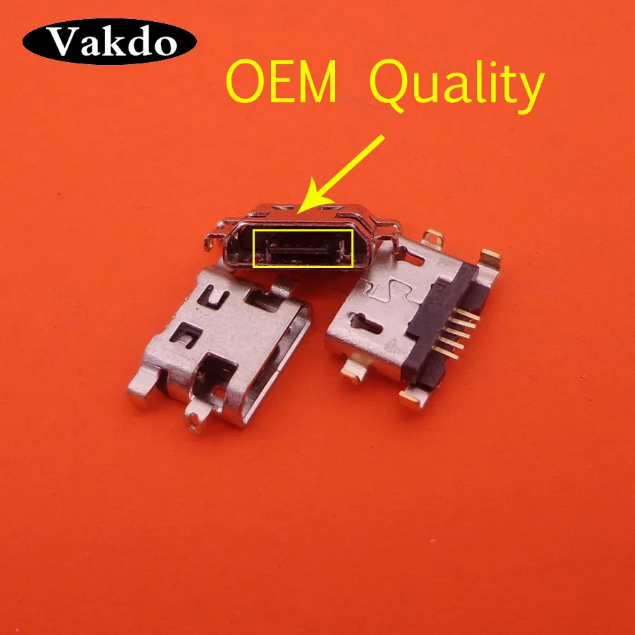 50pcs/lot Micro Usb Charge Port Dock Socket Charging Connector For Alcatel One Touch C7 Dual 7040 7041 OT7040 OT7041