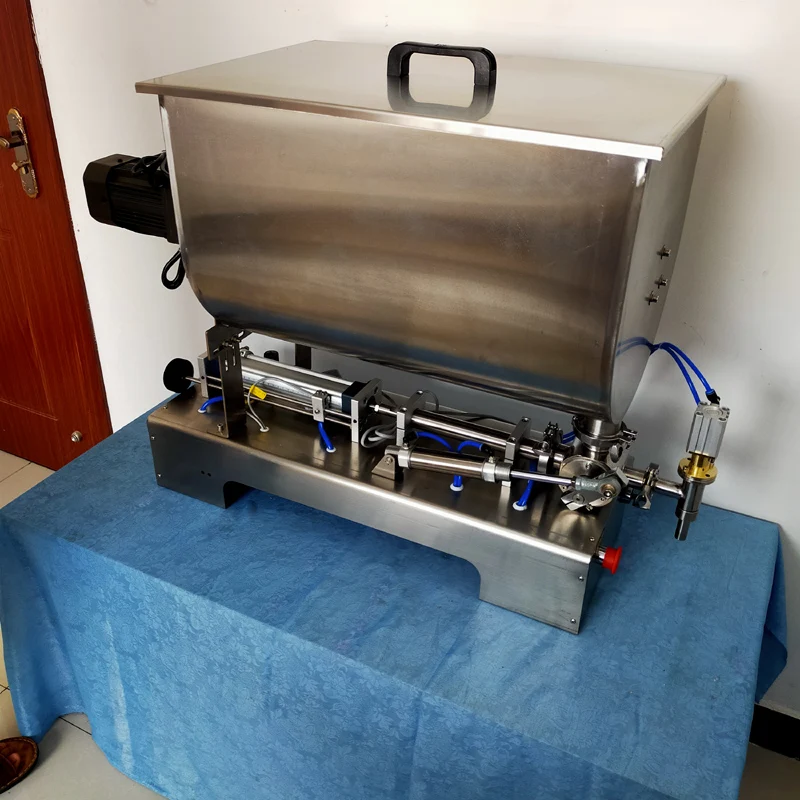 Hybrid paste filling machine for jam/cream/beef/chili sauce quantitative mixer