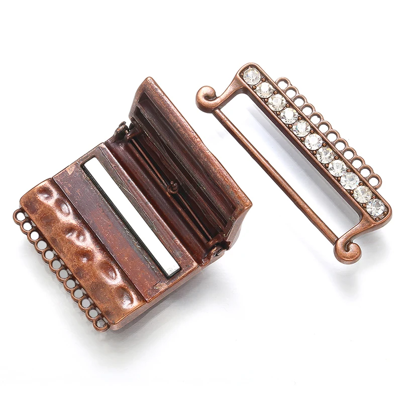 Multi Row rhinestone Clasp for bracelet elegant lock Jewelry Making colorful Necklace fermoir bracelet Findings DIY Accessories