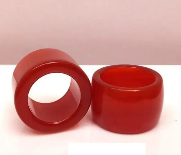 Free shopping red agate and lovers ring creative consideration personality wide ring finger lovers ring