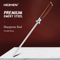 HEZHEN Sharpener Rod Comfortable Grip Long-lasting sharpness Exquisite Gift Box Packaging Rose Wood Handle