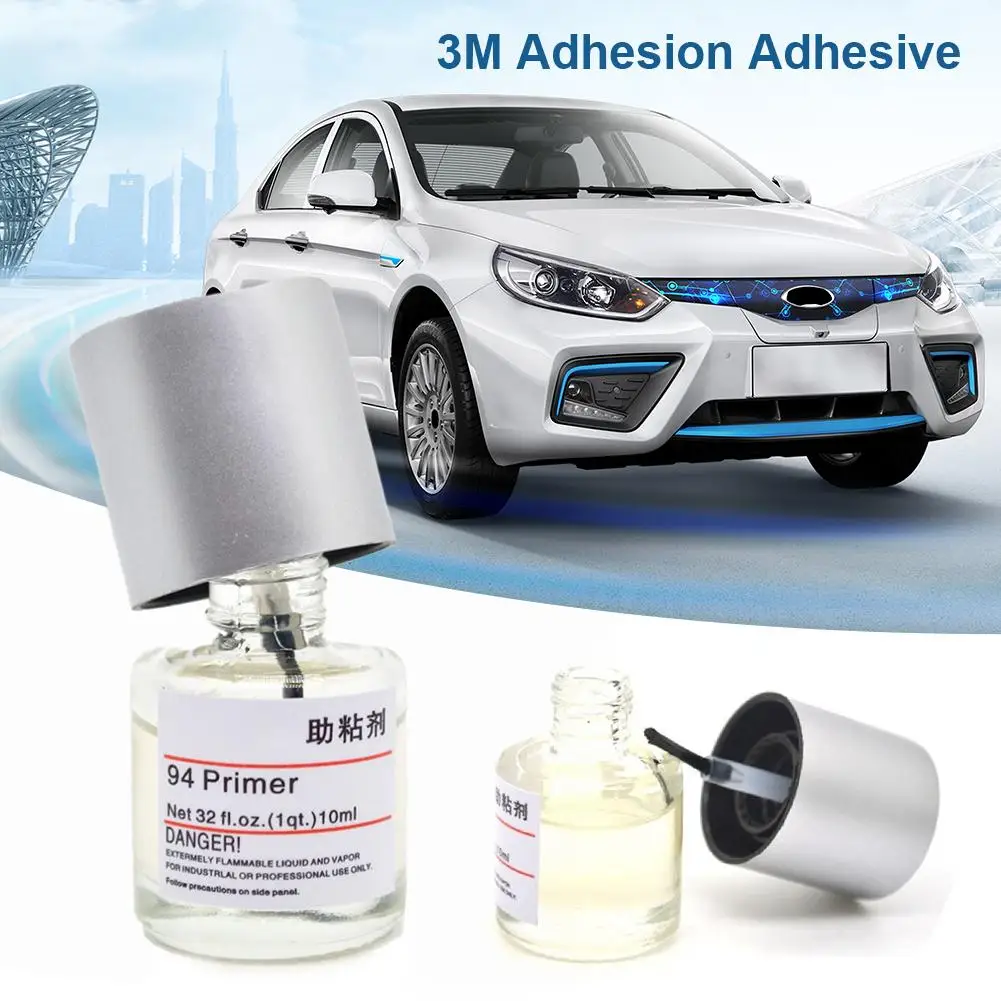 10 ML 3 M 94 Adhesive First Adhesion Promoter Car Tape Primer Car Foam Tape Adhesive Car Decoration Strip Double Side Adhesive