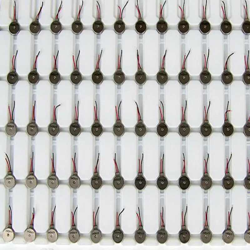 هزاز صغير بدون فرش للهاتف الخلوي ، 2 قطعة ، 8 × 2.55 مللي متر ، محرك اهتزاز من نوع الزر ، DC 2V-6V 3.7V