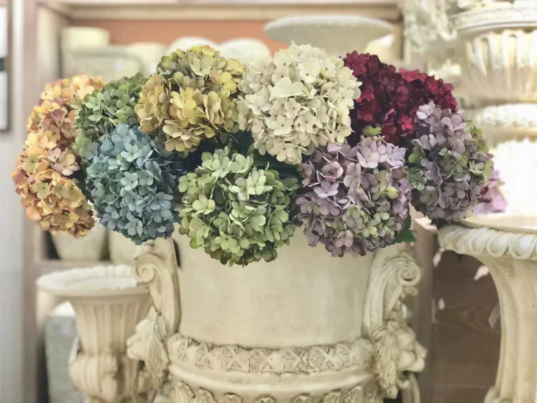 Künstliche Hortensienblumen Großhandel Hochzeitswand Heim- und Raumdekoration Zubehör DIY Brautstrauß Hintergrund Indoor Bonsai – Detail 1