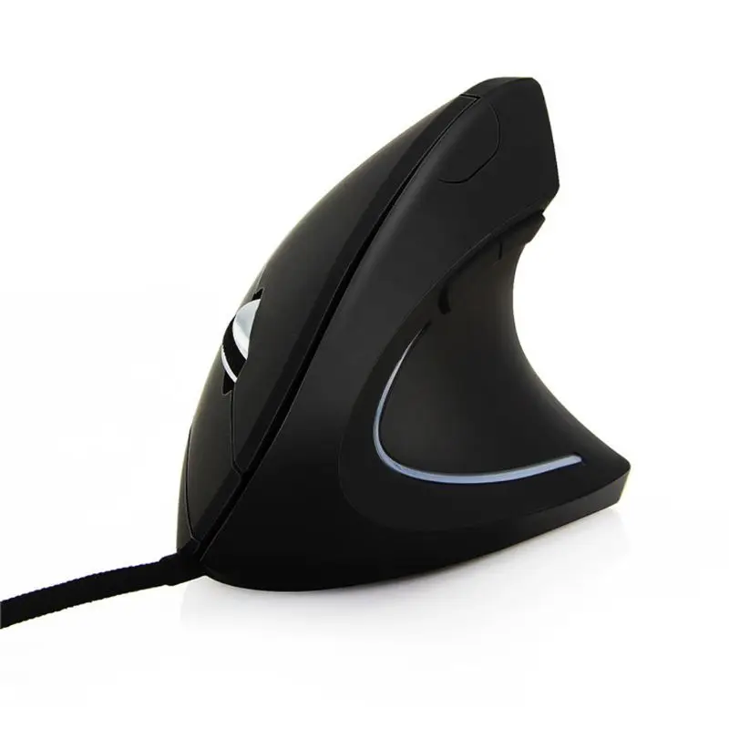 27RA Wired Right Hand Vertical Mouse Ergonomic Gaming Mouse 800 1200 1600 DPI USB Optical Wrist Healthy Mice Mause For PC