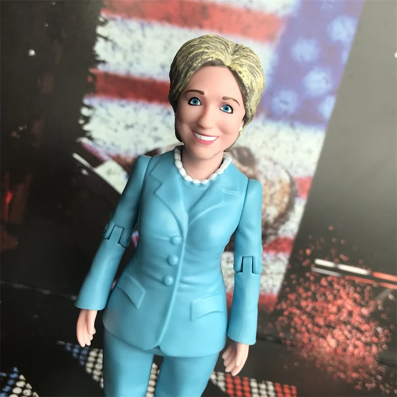 4inch 12cm high quality hilary clinton Action figure joint Dolls arms can work