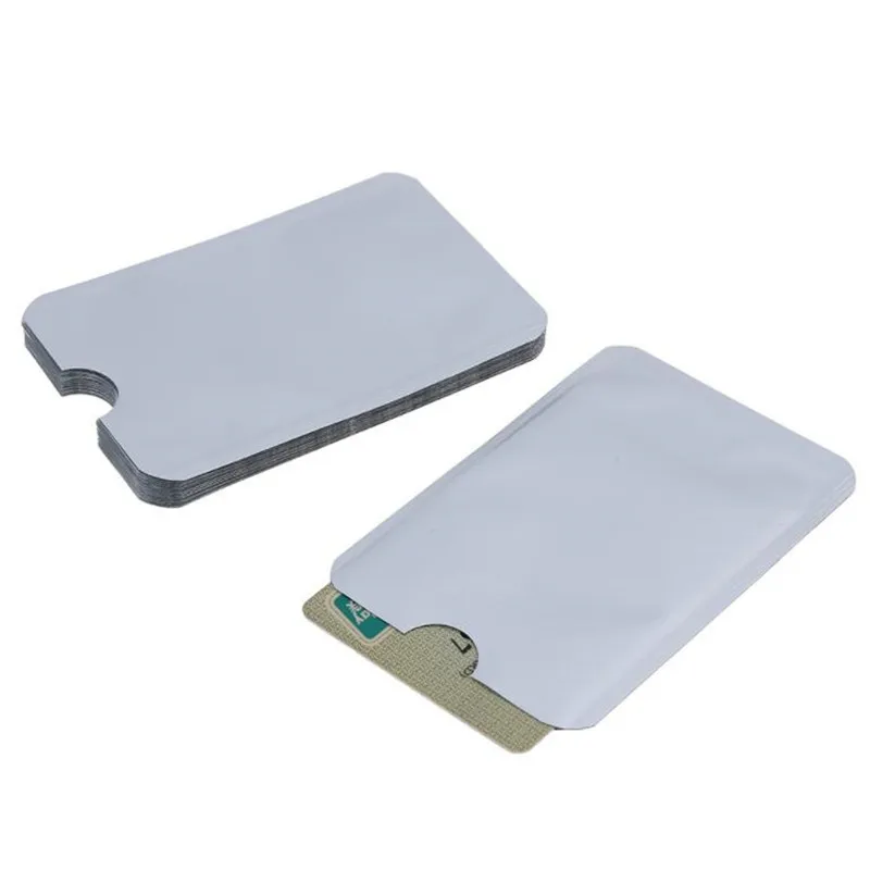 20 Stks/partij Anti Diefstal Bank Credit Card Protector Nfc Rfid Blocking Kaarthouder Wallet Cover Aluminium Folie Id Visitekaartje Case