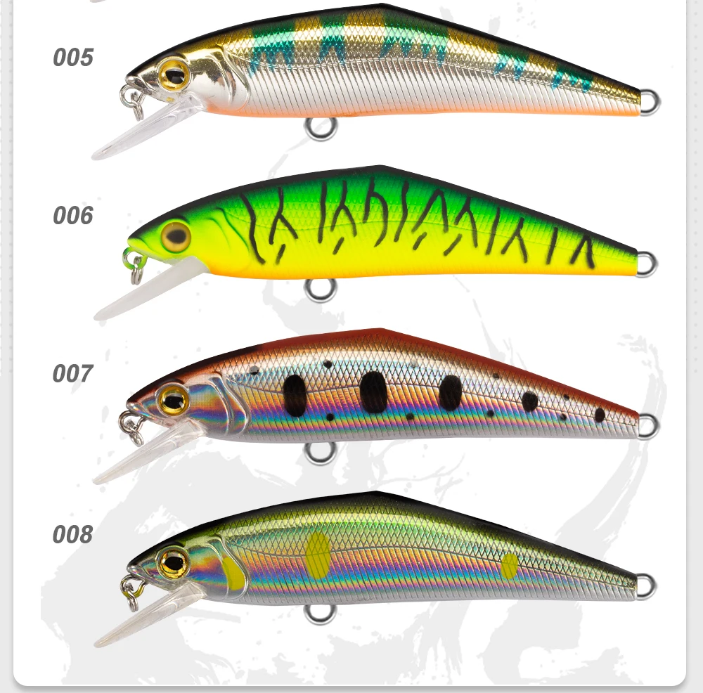 D1 D-CONTACT Sinking Minnow Lures 63mm 85mm Artificial Hard Wobblers High Quality For Bass Trout Pesca Winter Fishing Tackle