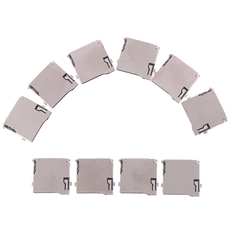 10pcs/pack Push-Push Type TransFlash TF Micro SD Card Socket Adapter Automatic PCB Connector