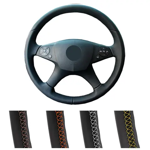 8 best sales w204 steering wheel cover - №3