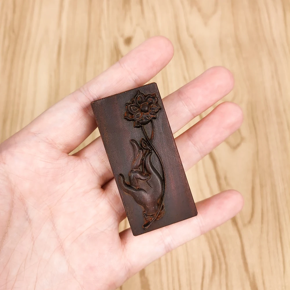 

F5890 Holding Lotus Amulet Homemade 2D Buddhism Classic Amulet Clay Resin Moulds DIY Silicone Moulds PRZY