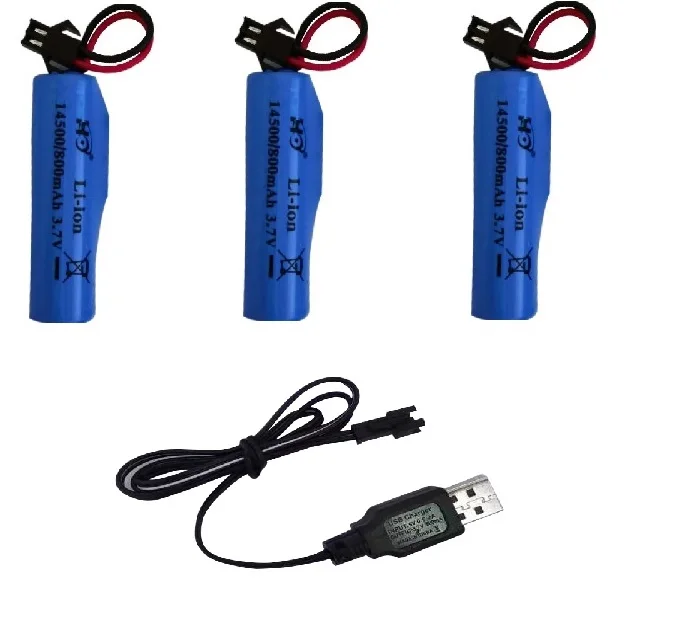 3.7V 800mAh 14500 rechargeable Battery For RC TOYS helicopter car Baot Tank Gun Truck Train Motorcycles 3.7v Battery SM plug