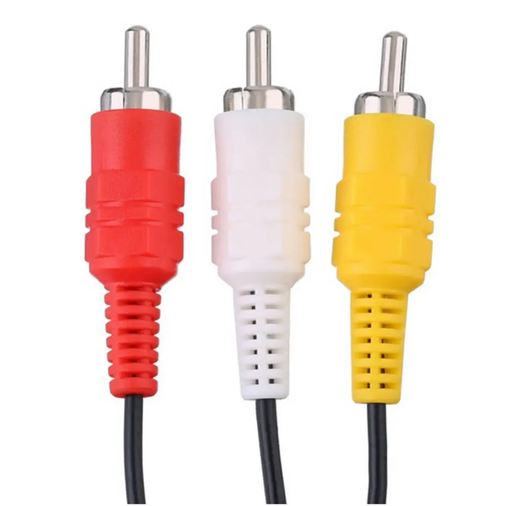 1 8m Audio Video AV Cable to 3 RCA TV Lead for 3 2 1 PS 3/2/1 System