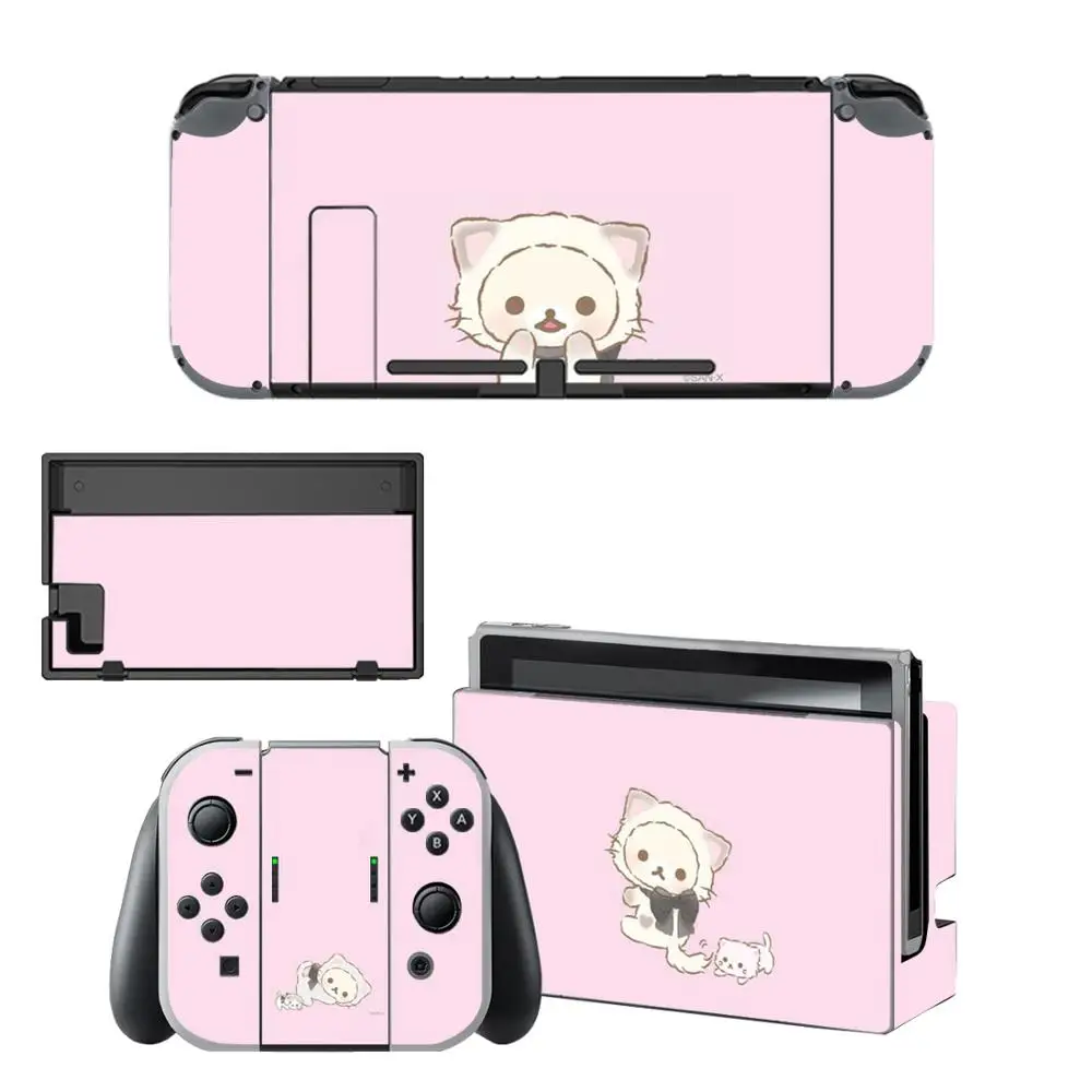 ملصقات نينتندو سويتش من Rilakkuma Korilakkuma ، ملصقات نينتندو سويتش ، ملصقات جلود لـ نينتندو سويتش كونسول اند جوي كون كونترول