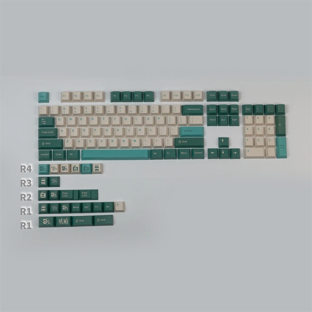 

GMK Haku Keycaps PBT DYE-Sublimation Mechanical Keyboards KeyCap 124 Keys Cherry Profile For MX Switch GH60 64 68 84 87 104